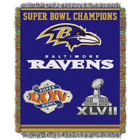Northwest Northwest 1NFL-05140-0077-RET Ravens NFL Commemorative Sb Champ Th 1NFL051400077RET